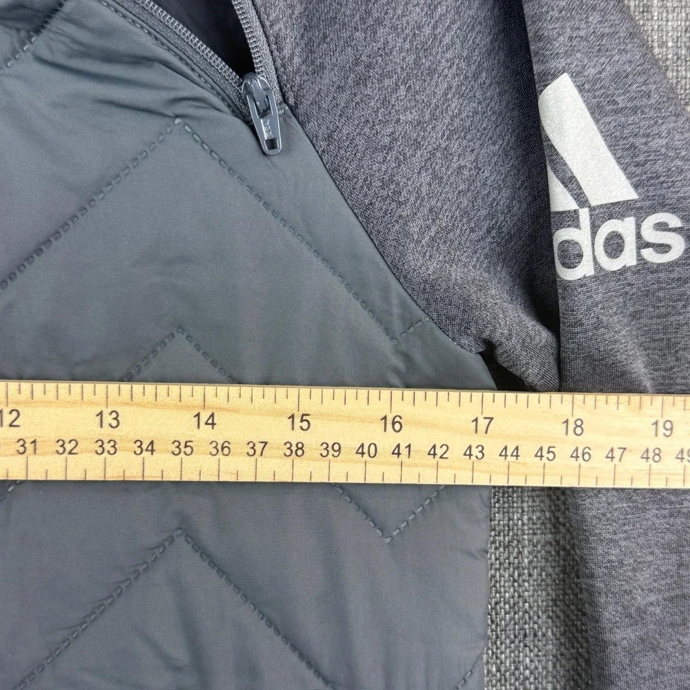 Adidas Pullover Jacket Youth‎ Medium Quilted Nemesis Athletic Soccer Top